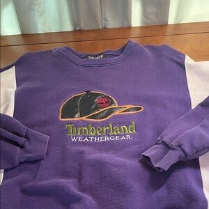 Timberland Weathergear Purple and White Sweatshirt
